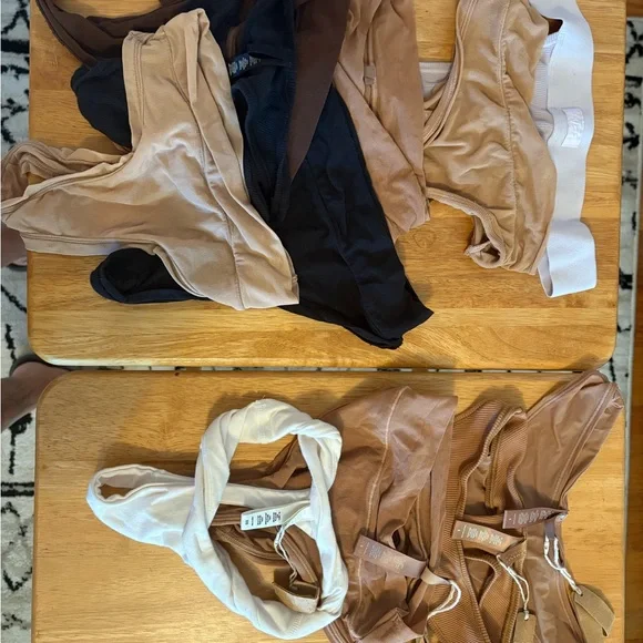 Brown and Cream Bikini Set - Picture 2 of 2